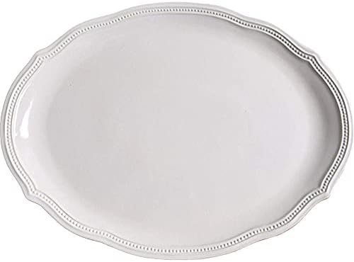 Stunning Lenox White French Perle Bead Serving Platter