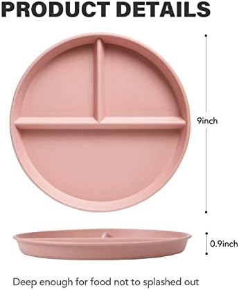 Sturdy Divided Plates with 4PCS Set