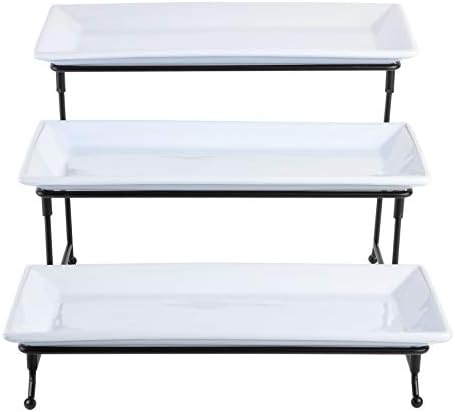 Sturdy 3-Tier Plate Set for Entertaining