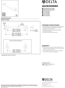 Delta 41812-RB Turns Bathroom Safety into Style