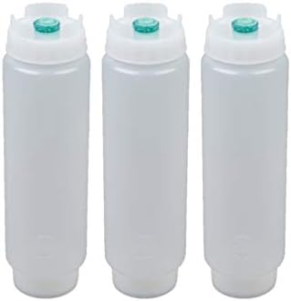 16 oz Squeeze Bottles Green Tip 3 Pack