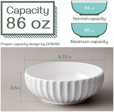 Elegant Design DOWAN 98 Serving Bowls White
