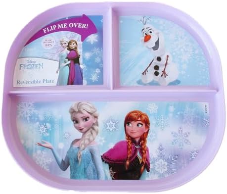 Show-Offs Reversible Character Melamine Plate Elsa Anna