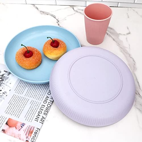 Eco-Friendly Wheat Straw Dinnerware Set for 6
