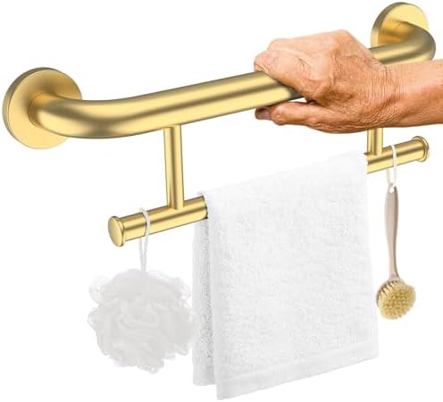 17 Inch Gold Towel Holder Grab Bar