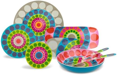 French Bull Plates - 9 Melamine Salad Plates Set of 4