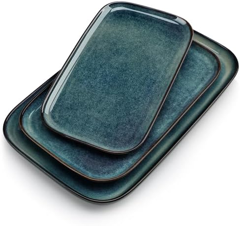 Stylish 3-Piece Rectangular Serving Platter Set