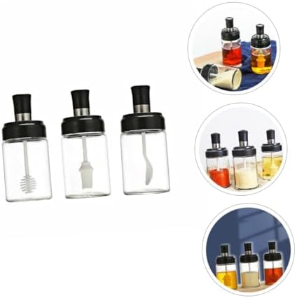 3Pcs 250ml Kitchen Seasoning Bowl Set Condiment Squeeze Bottle