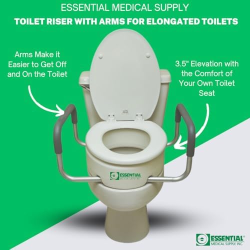 Essential Medical Supply Raised Toilet Seat Riser