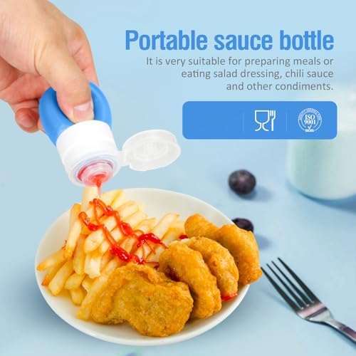 Perfect for Lunch Set of 4 Squeeze Salad Dressing Bottles