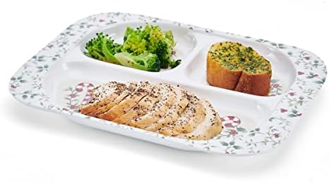 Melamine Child Size Dinner Trays Winterberry Design Set of 4