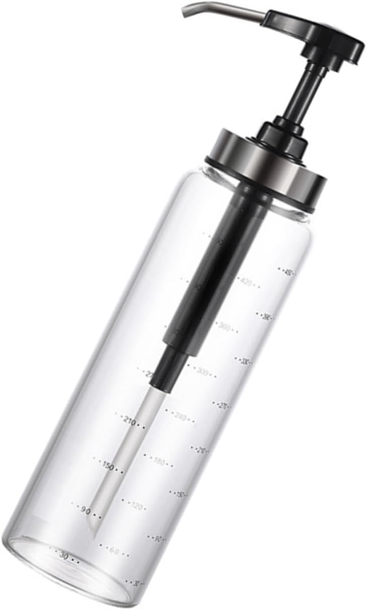 Perfect for Honey Syrups Salad Dressings - 500ml Glass Metal Dispenser Initiatives
