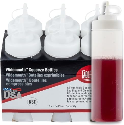 Tablecraft Plastic Condiment Squeeze Bottles
