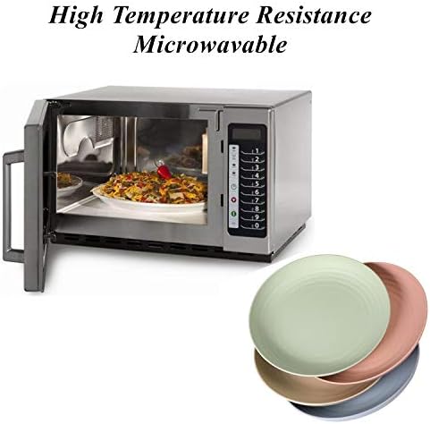 CAMBUY Lightweight Unbreakable Dinner Plates Set for Home Events