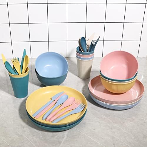 Sturdy 36-Piece Dinnerware Set for Outdoor and Daily Use
