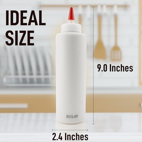Zulay Kitchen 2-Pack Squeeze Bottles