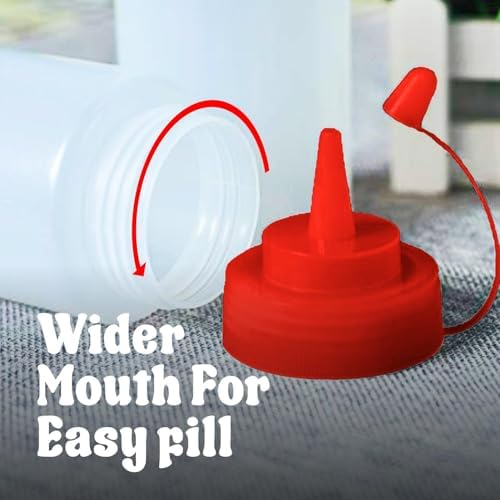 Sleek Leak-Proof Condiment Squeeze Bottles