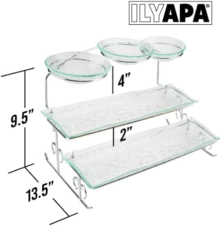 Elegant 3-Tier Server Tray for Dishes
