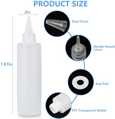 2-Pack of Eco-Friendly 10 oz Condiment Squeeze Bottles