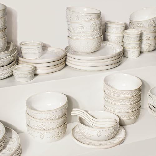 Artenas 4-Piece Pasta Bowls Set - Elegant Functional Kitchenware for Every Meal