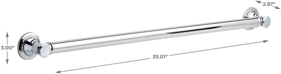 BrassCraft Delta 41636 Extendable Decorative Grab Bar 36 Chrome