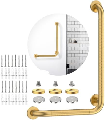 Safe L-Shaped Grab Bar for Bathrooms