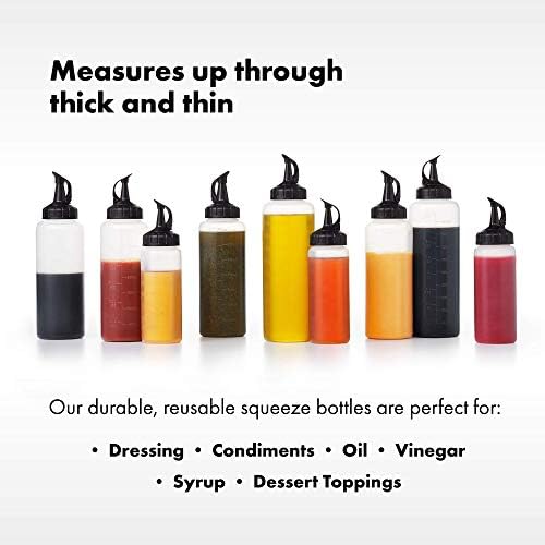 OXO Chefs Condiment Squeeze Bottles Pack of 3 Large 16 oz