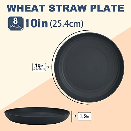 Durable and Reusable Dinner Plates for Kitchen and Camping