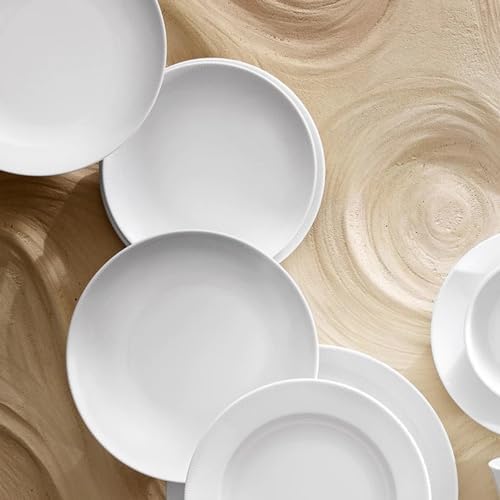 Pillivuyt Eventail Coupe Salad Plate Set 85 White porcelain