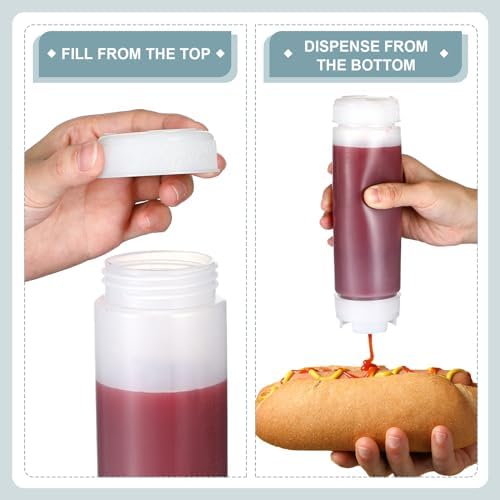 4-Piece Refillable Squeeze Bottles