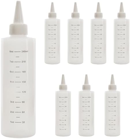 Cornucopia 8-Piece Graduated Measurement Squeeze Bottles