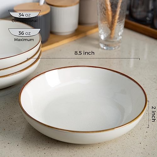 Sturdy Durable 85 Ceramic Pasta Bowls for Kitchen Use