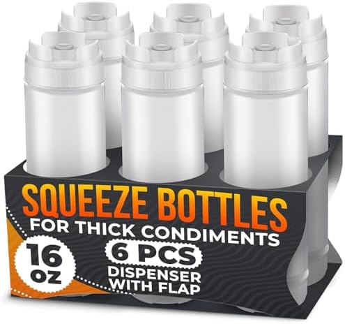 Sturdy convenient condiment bottles for all your sauce needs