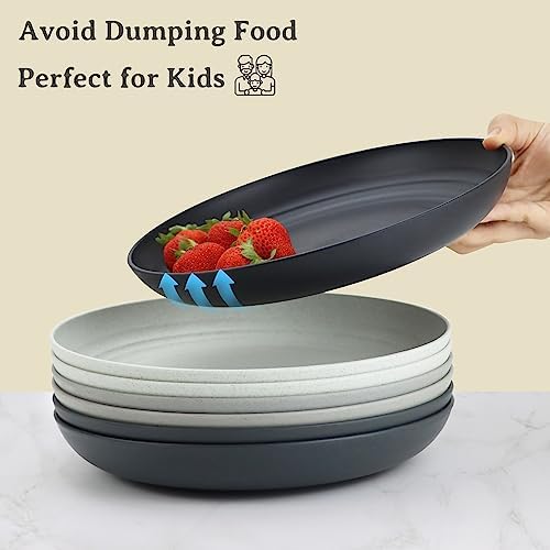 Durable and Reusable Dinner Plates for Kitchen and Camping
