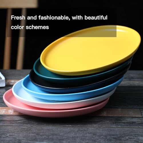 Yellow Ceramic Plate 8 Inch Set of Four