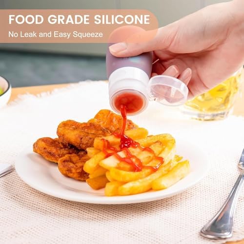 FFKQBH MICEBAY Condiment Squeeze Bottles Perfect for Meal Prep Carry