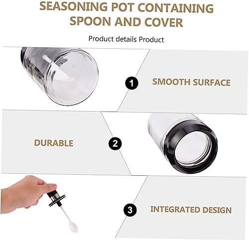 HOLIDYOYOSpace-Saving Condiment Set with Lids Spoons