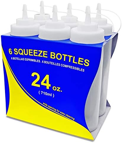 New Star Foodservice 26238 Squeeze Bottles Set of 6