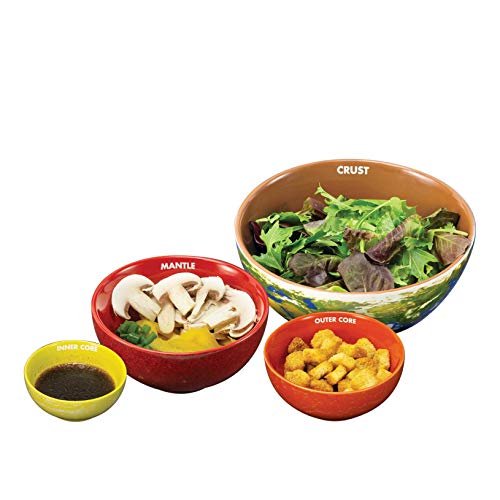 Nestable Earth Design Four Capacity Cross Section Bowls