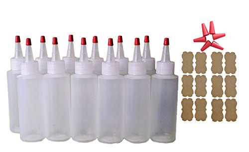 12-PK 4oz Squeezy Bottles