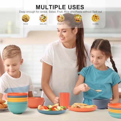 HOTECH 20-Piece BPA-Free Dinnerware Set