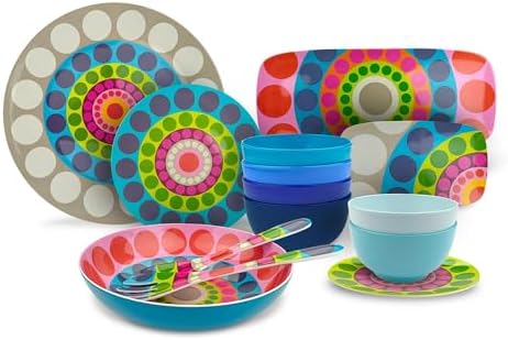 French Bull Plates - 9 Melamine Salad Plates Set of 4