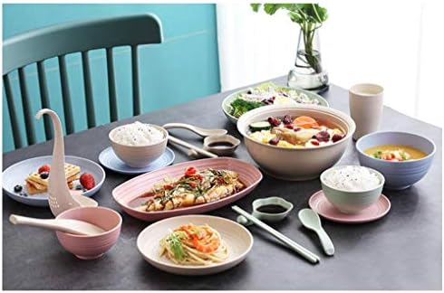 GreenandLife Lightweight Wheat Straw Plates 4Pack