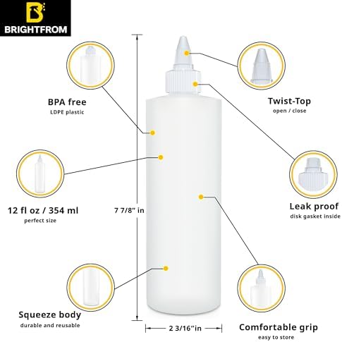 Perfect BPA-Free Multi-Purpose Condiment Squeeze Bottles Essential Kitchen Gestures