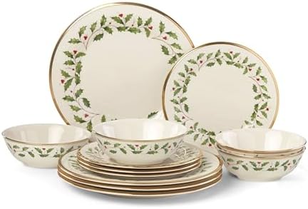 Lenox Holiday 12-Piece Plate and Bowl Set