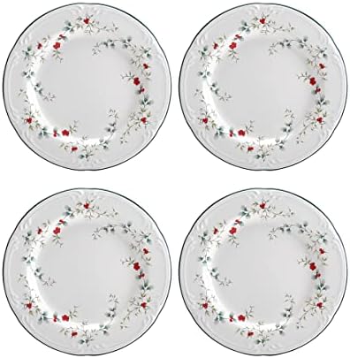 Sturdy Salad Plates for Family Gatherings Winterberry Design Perfect for Entertaining