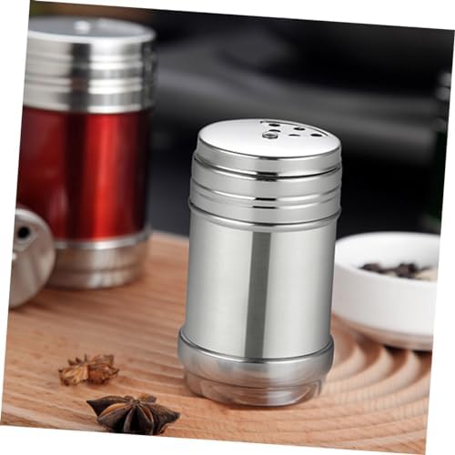 Sturdy Stainless Steel Condiment Bottles with Revolving Covers for Easy Seasoning