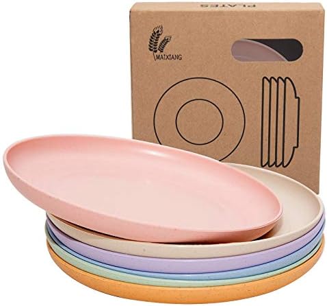 6-Pack Lightweight Wheat Straw Plates