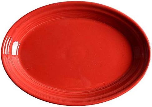 Fiesta 95-Inch Oval Ceramic Dinner Platter Scarlet Made in the USA