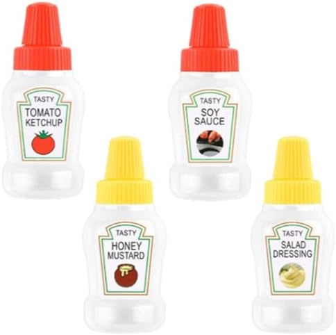 Neroyaner4-Pack Mini Ketchup Bottles